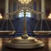 d cartoon view scales justice