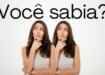 Imagem de uma mulher com expressão curiosa, acompanhada da frase 'Você sabia?' ilustrando o tema sobre a nova palavra 'pluviófilo' no português.