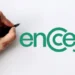 Logotipo do Encceja 2025 ao lado de uma mão segurando uma caneta
