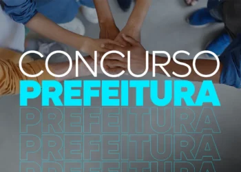 Mãos unidas simbolizando trabalho em equipe para concurso da prefeitura.