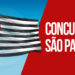Bandeira de São Paulo com foco em concursos em SP em agosto de 2025.