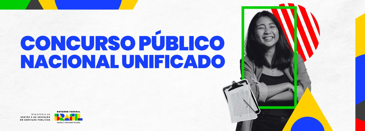 Imagem do concurso público nacional unificado com foco no chamamento dos aprovados do cadastro reserva. Ministro destaca a fase final do processo e o cronograma de convocações.