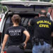 Polícia Civil em ação durante operação de combate a fraudes em concursos públicos, da "máfia dos concursos.