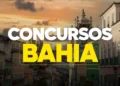 Vista do centro histórico da Bahia ao entardecer com destaque para concursos públicos