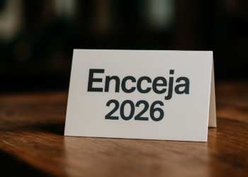 Cartão informativo sobre o Encceja de 2026.