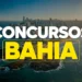 Concurso da Secretaria de Educação da Bahia em destaque com vista aérea de Salvador ao fundo.
