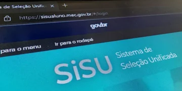 Tela de computador exibindo a página oficial do SiSU para acesso ao Sistema de Seleção Unificada do governo brasileiro.