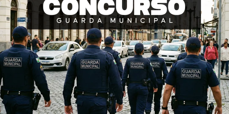 Guardas Municipais em patrulha.