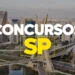 Vista da cidade de São Paulo com destaque para concursos públicos