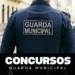 Guarda fardado em patrulha com texto "Concurso Guarda Municipal"