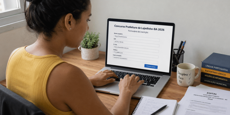 Concurso Prefeitura de Lajedinho-BA: inscrições abertas com salários de até R$ 15.910,00 para diversos cargos