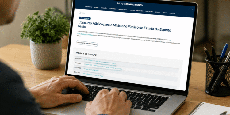 Concurso MP-ES 2026 teve provas aplicadas: confira quando sai o gabarito oficial